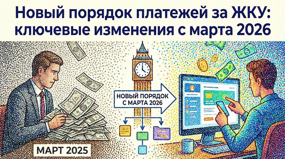 Новый порядок платежей за ЖКУ: ключевые изменения с марта 2026