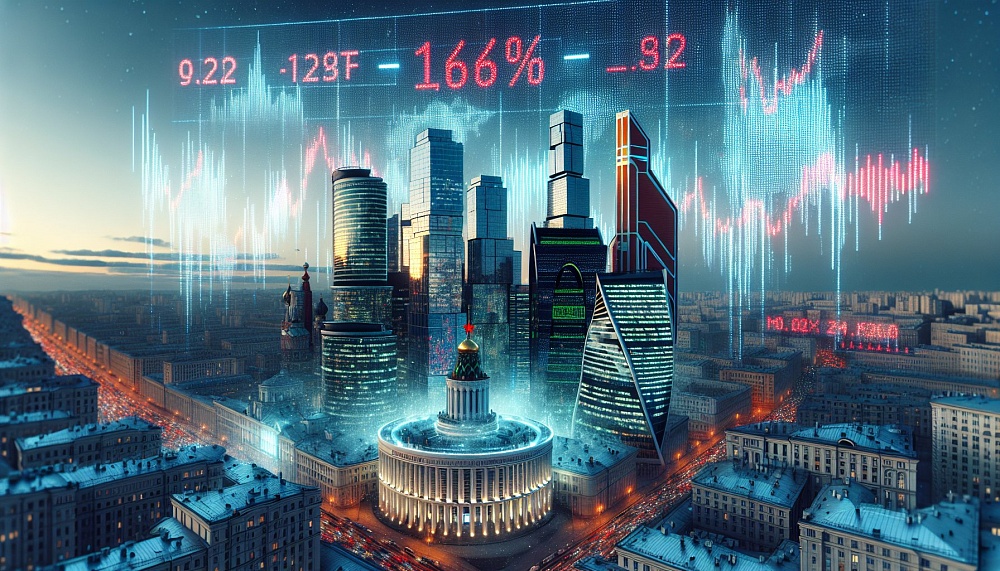 Российские фондовые индексы закрылись в минусе: индекс Мосбиржи упал на 1,62%