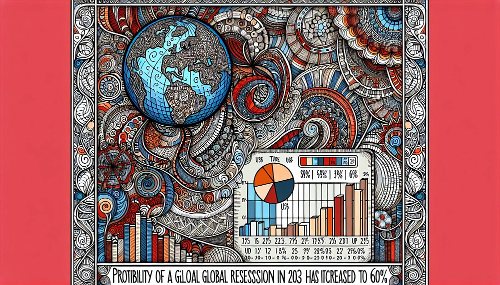 JPMorgan: Вероятность глобальной рецессии в 2023 году выросла до 60% из-за торговых пошлин США