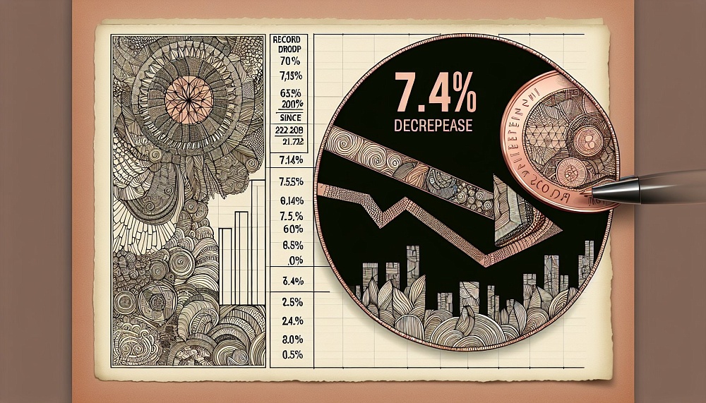 Медь подешевела на 7,4%: рекордное падение с 2022 года