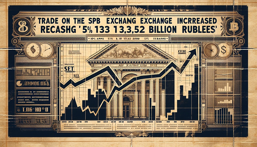 Торги на СПБ бирже выросли на 5% за месяц, достигнув 133,52 млрд руб.