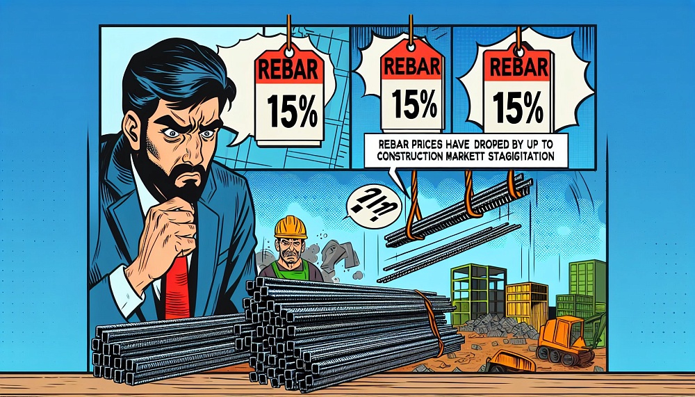 Цены на арматуру упали на 15% из-за стагнации рынка строительства