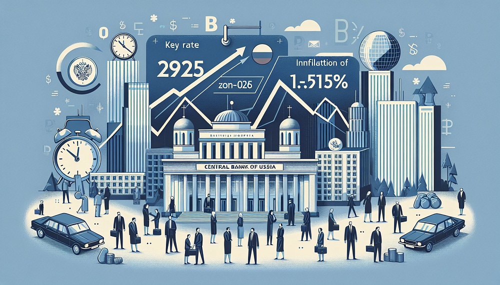ЦБ России прогнозирует ключевую ставку на 2025 год в пределах 19,5–21,5% при цели по инфляции 4% в 2026 году