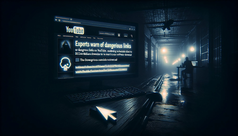 На YouTube обнаружены опасные ссылки на загрузку вредоносного ПО DCRat, предупредили эксперты