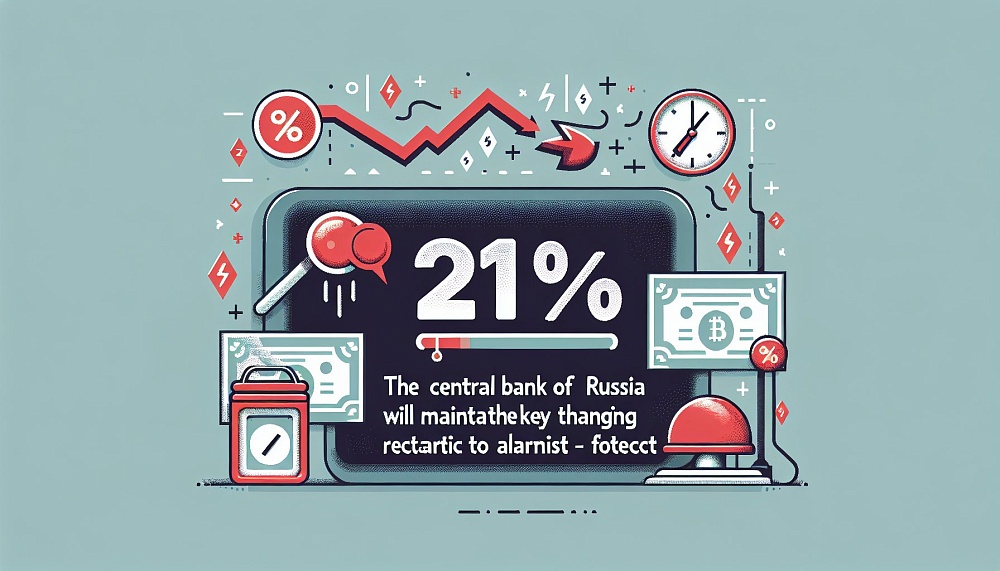 ЦБ РФ сохранит ключевую ставку на уровне 21%, изменит риторику на алармистскую — прогноз
