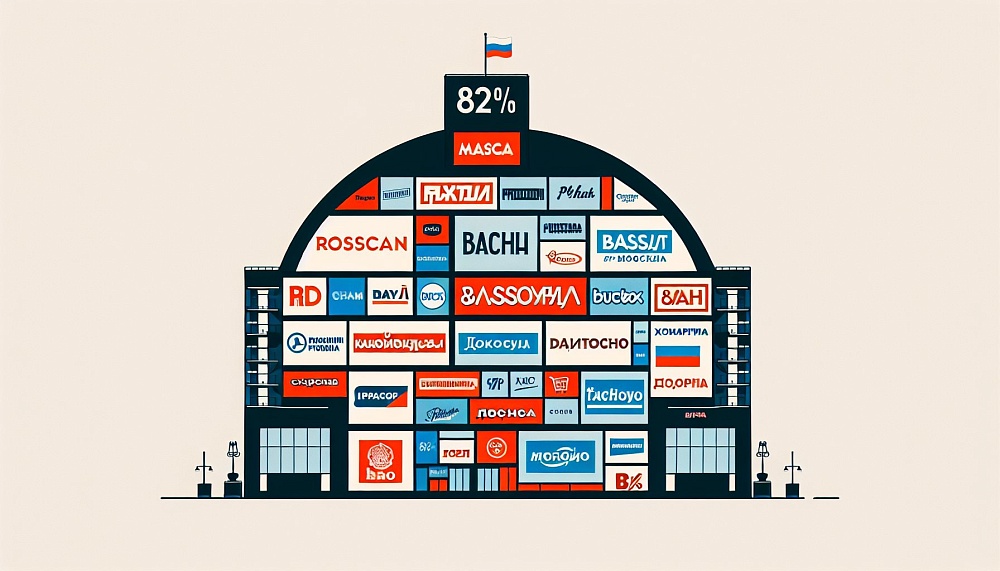 Российские бренды заняли 82% площадей в московских ТЦ на фоне сокращения зарубежных поставок
